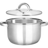 Кастрюля нерж Rondy 5,0л , D=23,5cм, SH07503