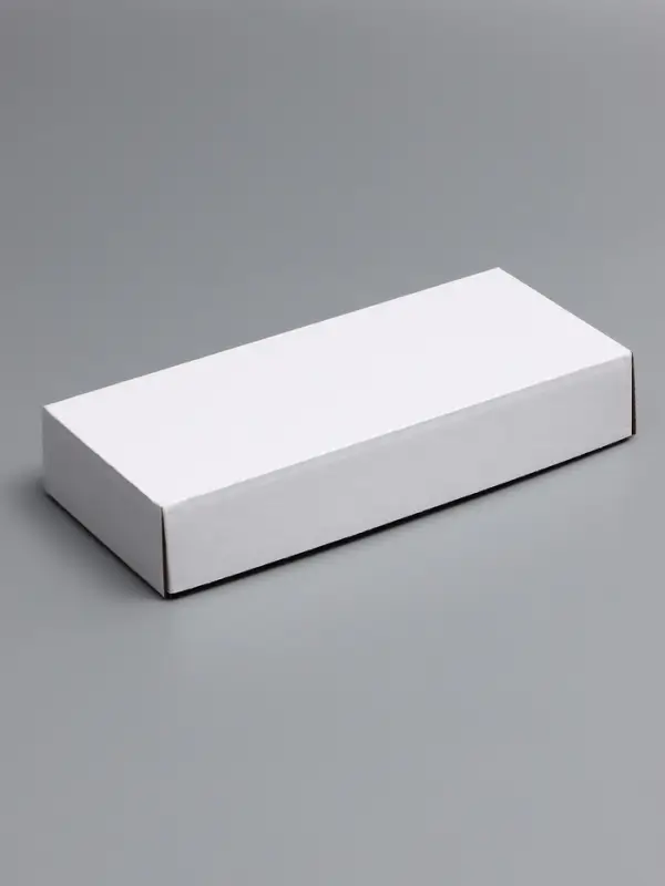 Коробка сборная без печати крышка-дно белая без окна 24 х 11,5 х 4,5 см Коробка сборная без печати крышка-дно белая без окна 24 х 11,5 х 4,5 см