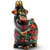 Сувенир фарфоровый &laquo;Коза Дереза&raquo; 6.5&times;8&times;4.5 см, хохлома