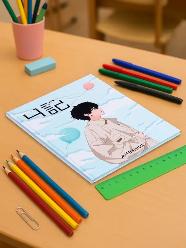 Дневник школьный для 1-11 классов, &laquo;Аниме. Мальчик&raquo;, твёрдая обложка 7БЦ, глянцевая ламинация, 40 листов