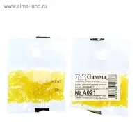 Бисер Чехия "GAMMA" круглый "1"  10/0   5гр  (А021 желтый) Бисер Чехия "GAMMA" круглый "1"  10/0   5гр  (А021 желтый)