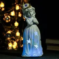 Фигура с подсветкой "Ангел рождества"16х13х34см