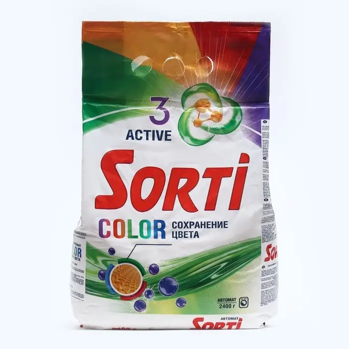 Стиральный порошок Sorti Color, автомат, 2400 г Стиральный порошок Sorti Color, автомат, 2400 г
