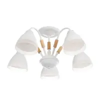 Люстра потолочная BayerLux &laquo;Нельсен&raquo;, 5хЕ27, 40 Вт, белый, 57&times;57&times;25 см