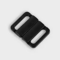 Застёжка для бюстгальтера, пластиковая, 14 мм, 10 шт., чёрная