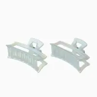 Крабик для волос &laquo;Жемчужный&raquo;, прямой, 7 см, белый