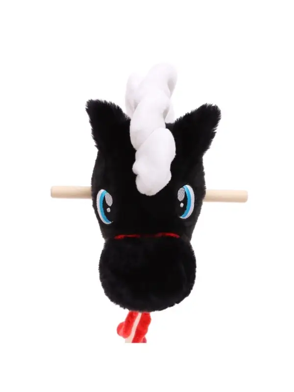 Мягкая игрушка ZABIAKA &laquo;Конь-скакун&raquo;, на палке, МИКС, чёрная