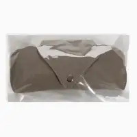 Футляр для очков, на кнопке, 16&times;3&times;6.3 см, серый