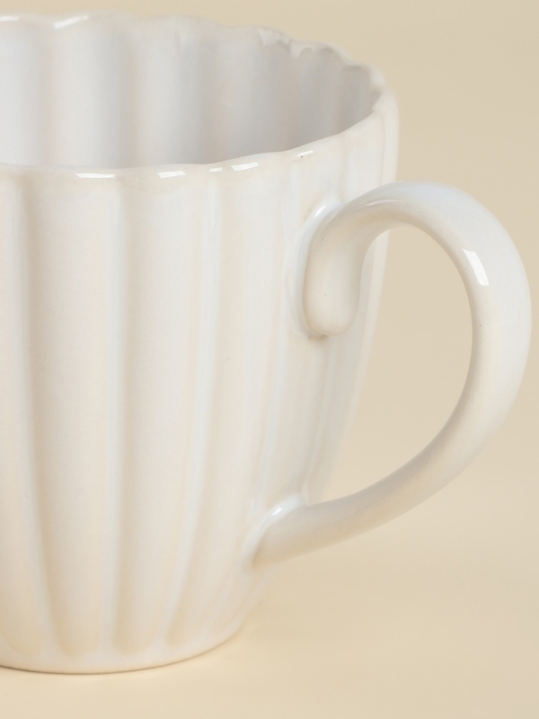 Набор кружек 2 шт  SL Home "Нимфея" 300 мл, цвет теплый белый