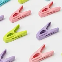 Прищепки для белья в синей корзинке Доляна, 6 см, 20 шт., МИКС