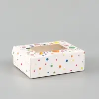 Коробка подарочная складная &laquo;Путевка в сладкую жизнь&raquo;, 10&times;8&times;3.5 см, с окном