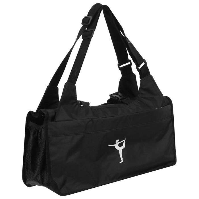 Сумка для йоги Sangh, 46х27х25 см, цвет чёрный Сумка для йоги Sangh, 46х27х25 см, цвет чёрный