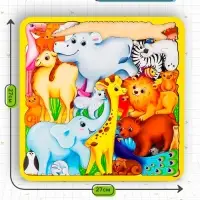 Головоломка Лесная мастерская &laquo;Животные мира&raquo;, 26 деталей, 27&times;27 см