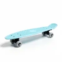 Пенниборд ONLYTOP, 56&times;15 см, колёса PVC 50 мм, пластиковая рама, голубой