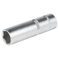 Головка торцевая 1/2"DR шестигранная 16мм, L=78мм пласт.подвес