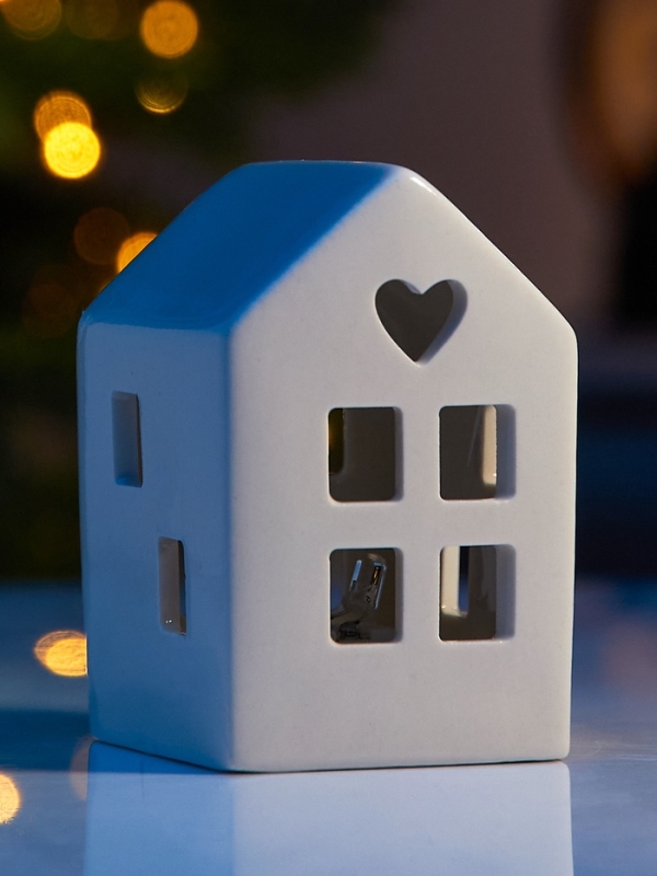 Светодиодная фигура Светодиодная фигура "Дом белый" 8х4.8х5.5, 1 LED, LR44x3(в компл.), Т/БЕЛЫЙ