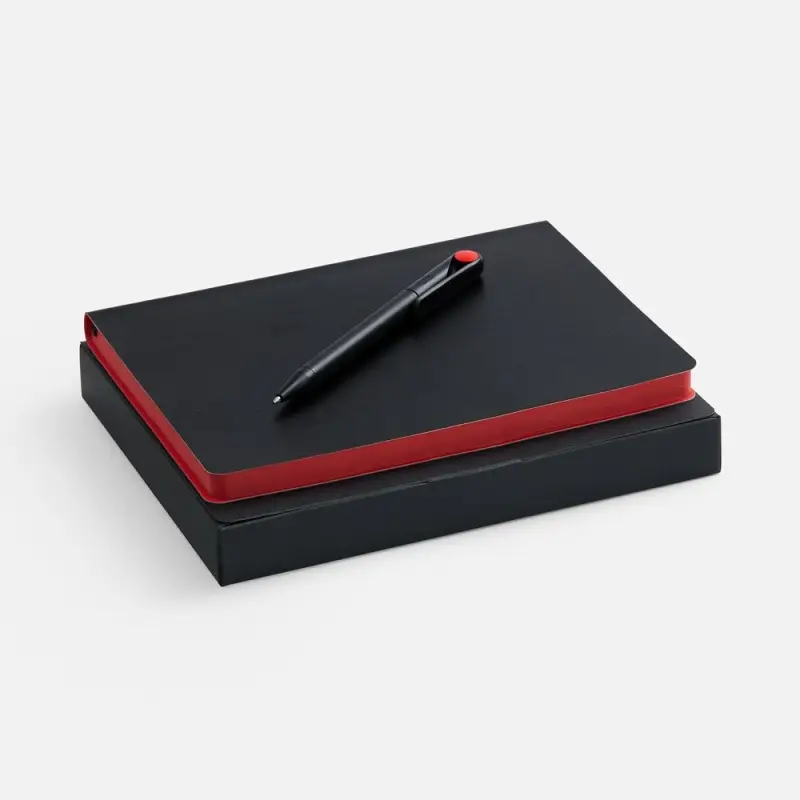 Набор Doppio, черный с красным Набор Doppio, черный с красным