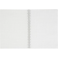 Бизнес-тетрадь А5 96л Attache Metallic Синий клетка, греб, картон, фольга