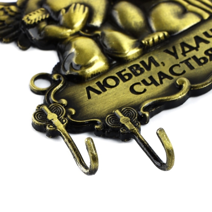 Ключница настенная «Любви, удачи, счастья», ангелы, 10.2 х 10.7 см Ключница настенная «Любви, удачи, счастья», ангелы, 10.2 х 10.7 см