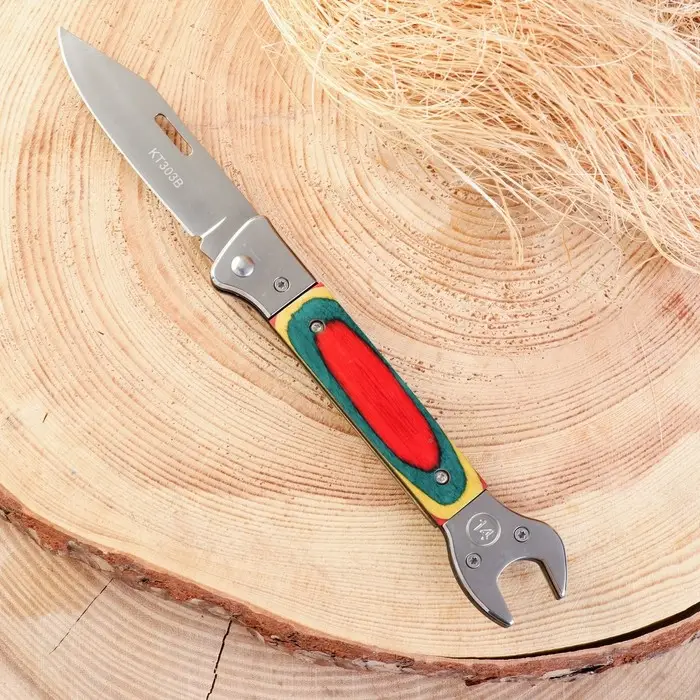 Нож складной &laquo;Гаечный ключ&raquo; 21 см, клинок 78 мм/1.5 мм