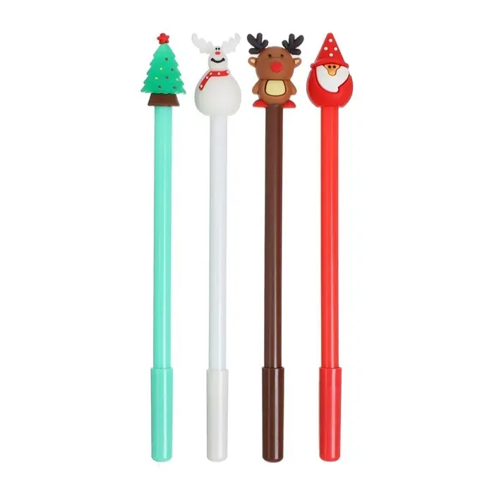 Ручка - прикол гелевая Calligrata «Новый год», неавтоматическая, чёрные чернила, 0.38 мм, штрихкод на штуке, подарочная, МИКС Ручка - прикол гелевая Calligrata «Новый год», неавтоматическая, чёрные чернила, 0.38 мм, штрихкод на штуке, подарочная, МИКС