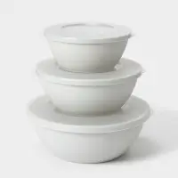 Набор мисок с крышкой HELSINKI, 3 шт.: 1 л, 2 л, 3 л, МИКС