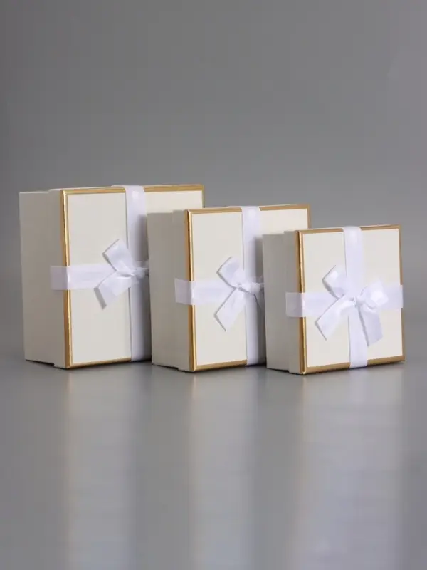 Наборок коробок 3 в 1 прямоугольные 19*19*9.8 17*17*8.0 15*15*6.5 см