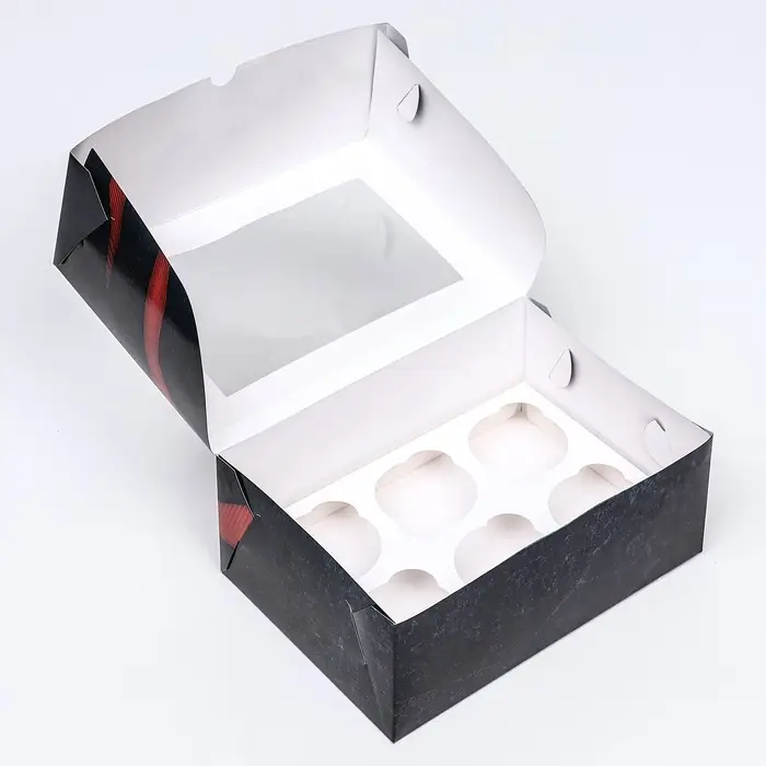 Упаковка на 6 капкейков с окном, &laquo;Самому смелому&raquo;, 25&times;17&times;10 см