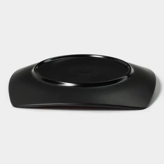 Блюдо сервировочное &laquo;Красный Восток&raquo;, 18.7&times;2.5 см, пластик, чёрное