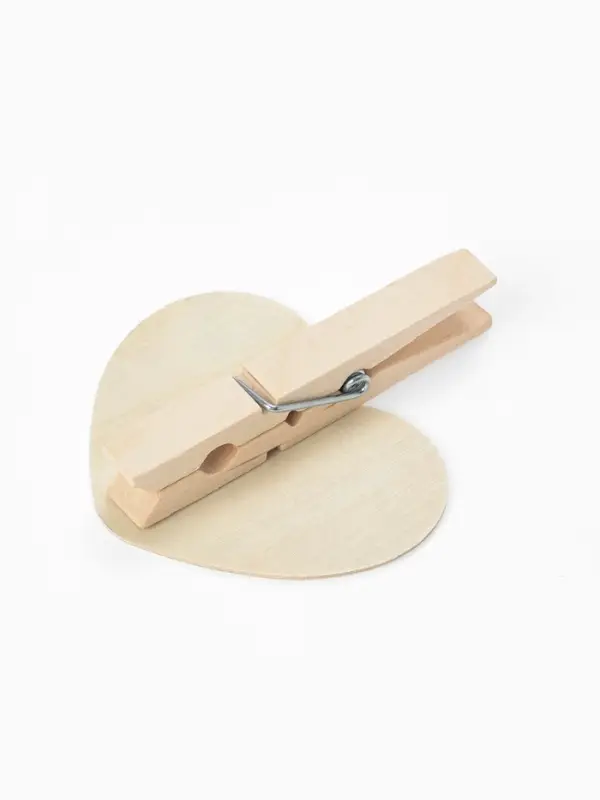 Меловой ценник &laquo;На прищепке&raquo; 6.6&times;7,2, сердце, (фасовка 10 шт.), цвет чёрный