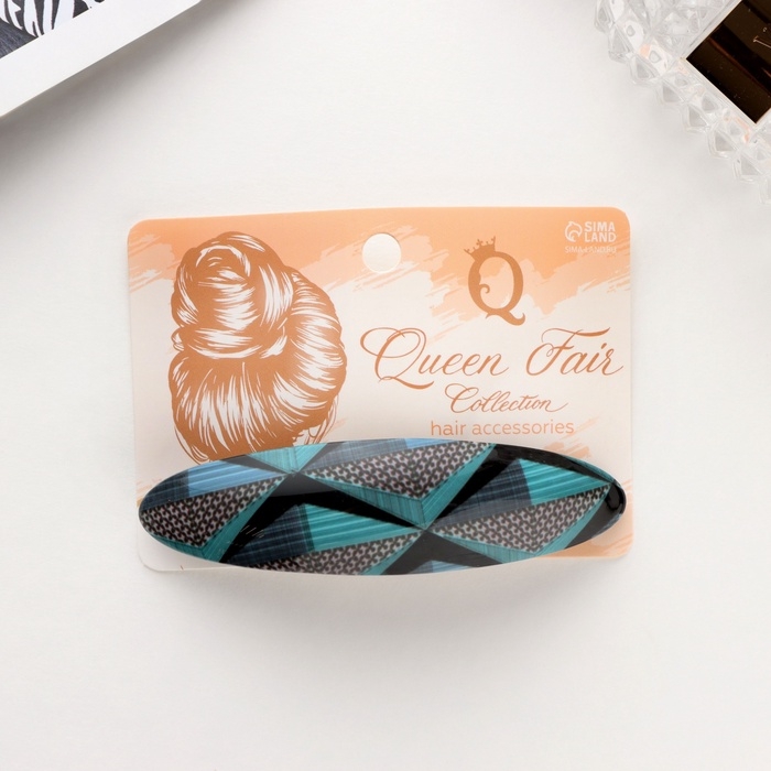 Заколка-автомат для волос Заколка-автомат для волос "Сильва" геометрия блеск, 9,5 см, микс