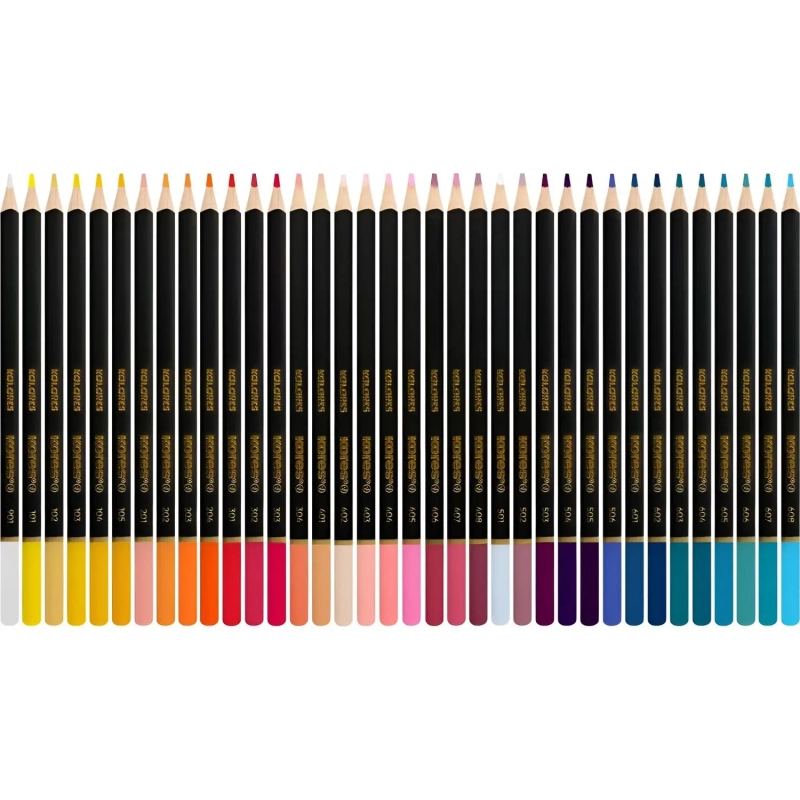 Карандаши цветные Kores Kolores 3-гран 3мм 72 цв/наб в металл.коробке 93372