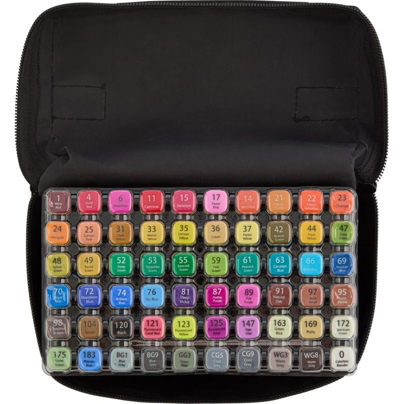 Набор маркеров для скетчинга Deli 60цв. двухстор., E70806-60