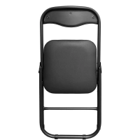 Стул складной КО_  РС01.00.04 к/з черный, каркас черный