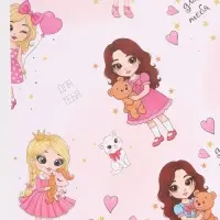 Бумага упаковочная &laquo;Принцесса&raquo;, глянец, 60&times;90 см