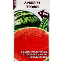 Семена Арбуз Трофи F1 /Сотка/ 5шт/ ультраран. 8-11кг Семена Арбуз Трофи F1 /Сотка/ 5шт/ ультраран. 8-11кг