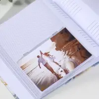 Фотоальбом на 200 фото 10х15 см "Бело-серый мрамор" бумажные листы 5х22х22 см