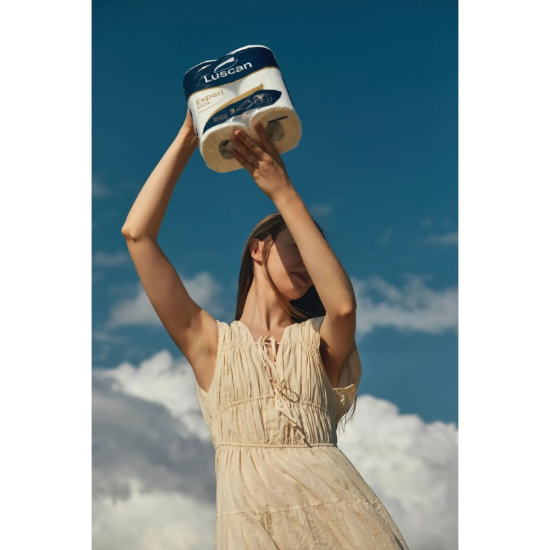 Полотенца бумажные Luscan Expert Max 3сл, 2рул/уп, 18м