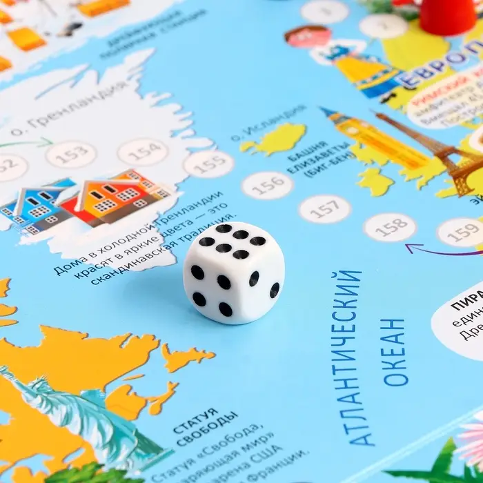 Игра - бродилка ГЕОДОМ &laquo;Чудеса света&raquo;, 59&times;42 см, МИКС