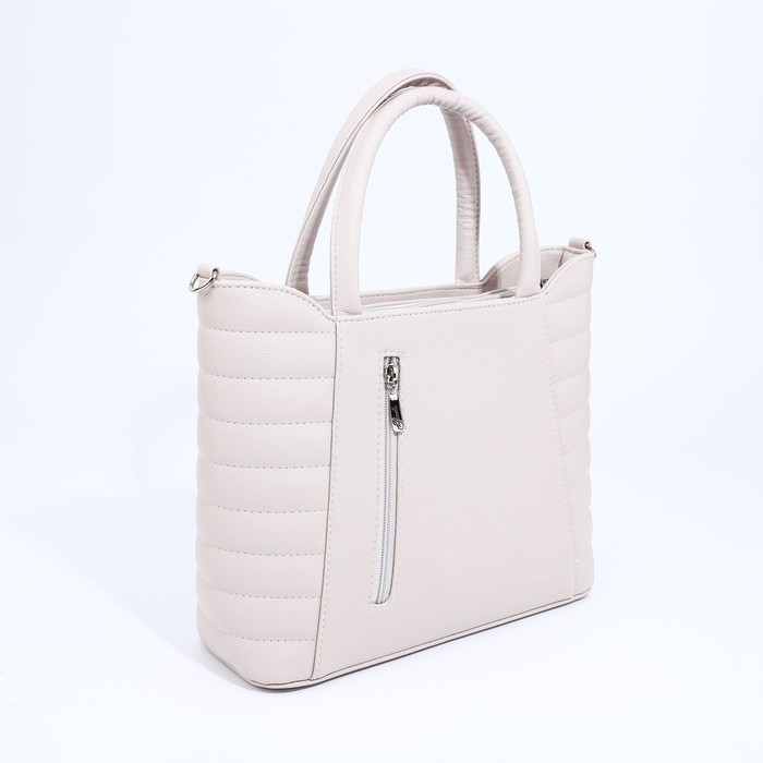 Сумка-тоут Сумка-тоут "Оливи" на молнии, цвет серый