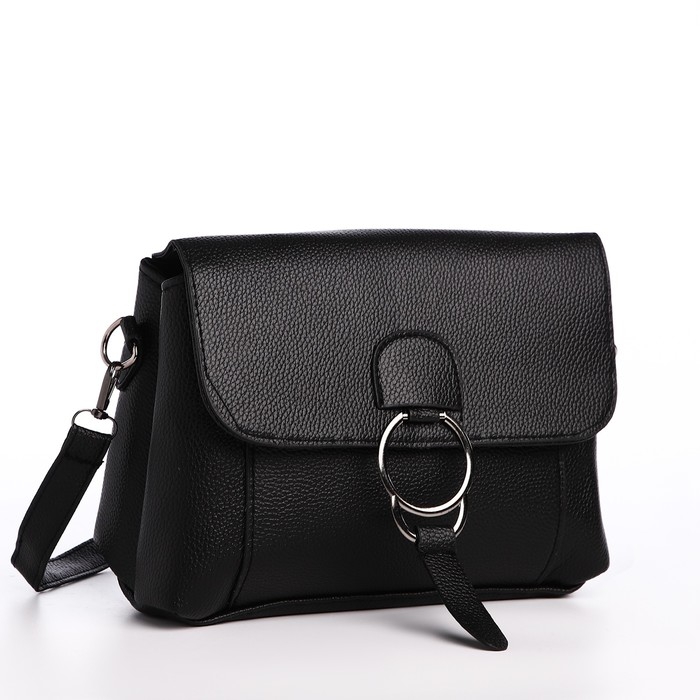 Сумка-мессенджер на магните, цвет чёрный Сумка-мессенджер на магните, цвет чёрный