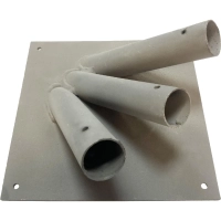 Кронштейн для флагштоков и флагов металлический тройной