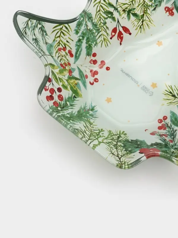 Блюдо сервировочное ёлочка Блюдо сервировочное ёлочка "Еловые ветки" 17,7х18,5х3,5 см