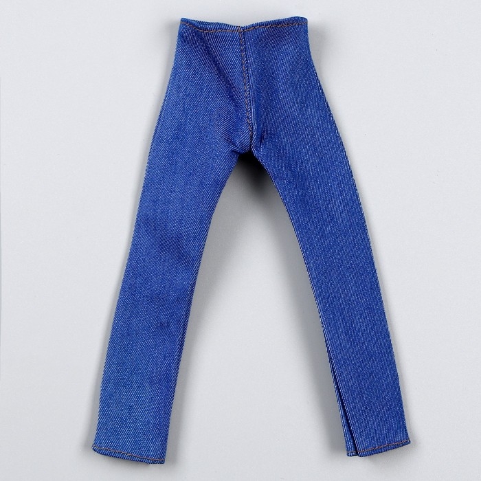 Джинсы для кукол мужчин, длина — 18 см, цвет синий