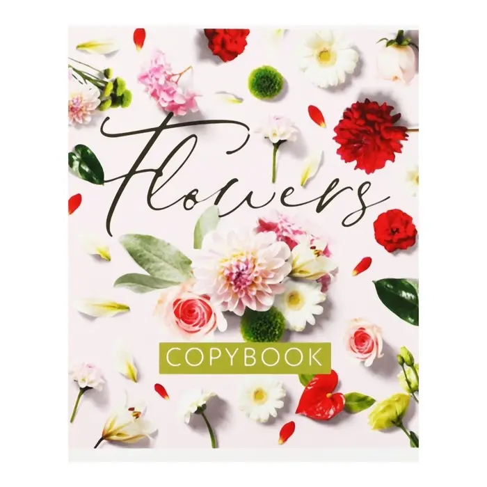 Тетрадь 48 листов в клетку Calligrata «Флористика», обложка мелованный картон, блок №2, белизна 75% (серые листы), МИКС Тетрадь 48 листов в клетку Calligrata «Флористика», обложка мелованный картон, блок №2, белизна 75% (серые листы), МИКС