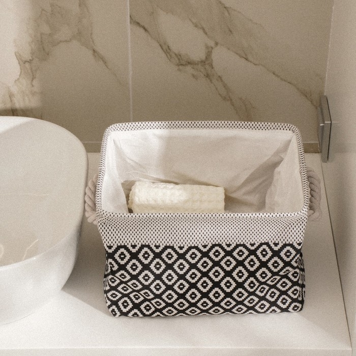 Короб для хранения вещей SL Home, 31×22×22,5 см, цвет белый Короб для хранения вещей SL Home, 31×22×22,5 см, цвет белый