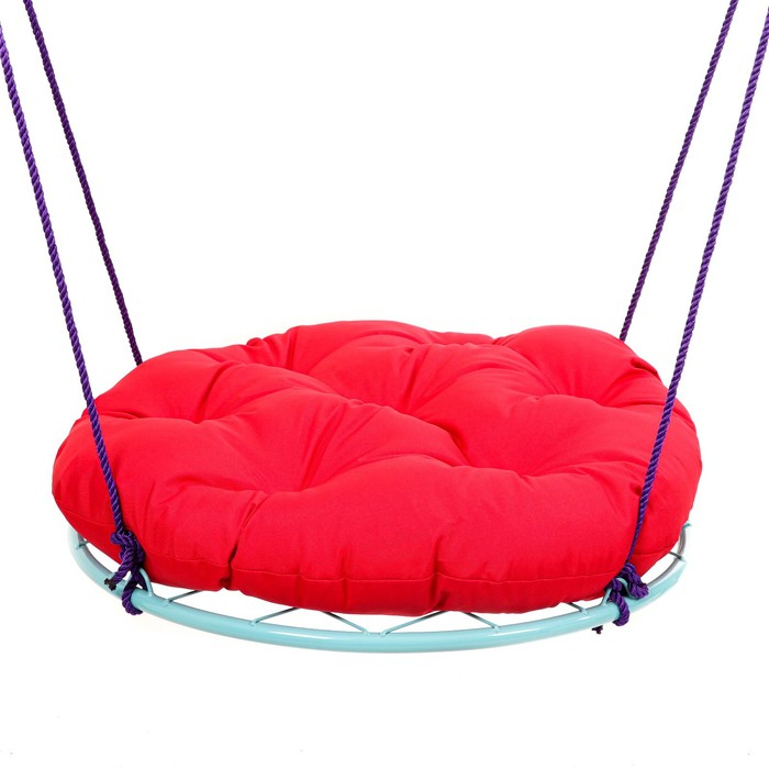 Качели Качели "Гнездо" с подушкой d 90 см, макс нагрузка 80 кг, красная подушка