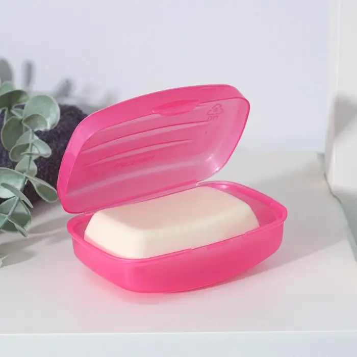 Мыльница с крышкой Радиан «Дорожная», пластик, 10×7×4.5 см, МИКС Мыльница с крышкой Радиан «Дорожная», пластик, 10×7×4.5 см, МИКС