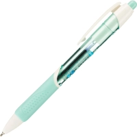 Ручка шариковая автомат. Deli EQ46 игольч.нак,0,7мм,син,резин.грип,4цв асс