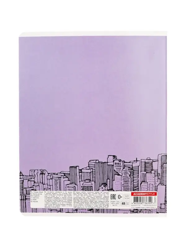 Тетрадь 48 листов, в клетку «Гуси в городе», мелованный картон, МИКС Тетрадь 48 листов, в клетку «Гуси в городе», мелованный картон, МИКС